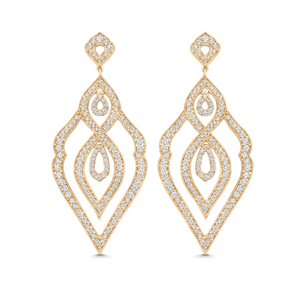 Pear Shape Diamond Earrings